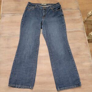 Levi’s 580 Women’s Jeans Size 16M Bootcut High Rise Dark Wash Stretch Denim